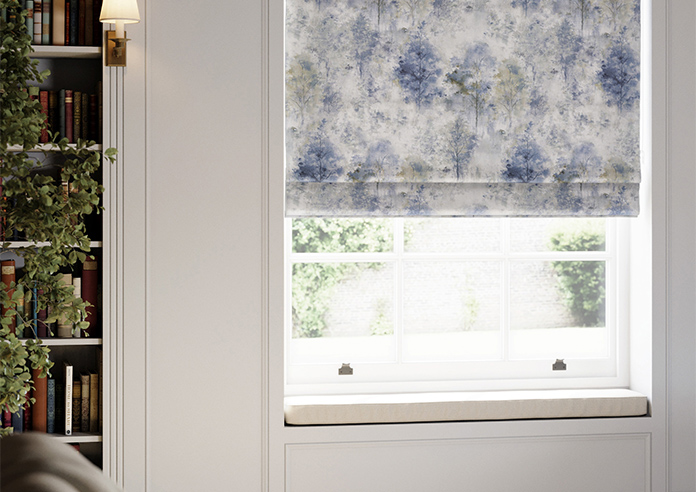 Woodland, Saxon Blue - Roman Blind - Image 5